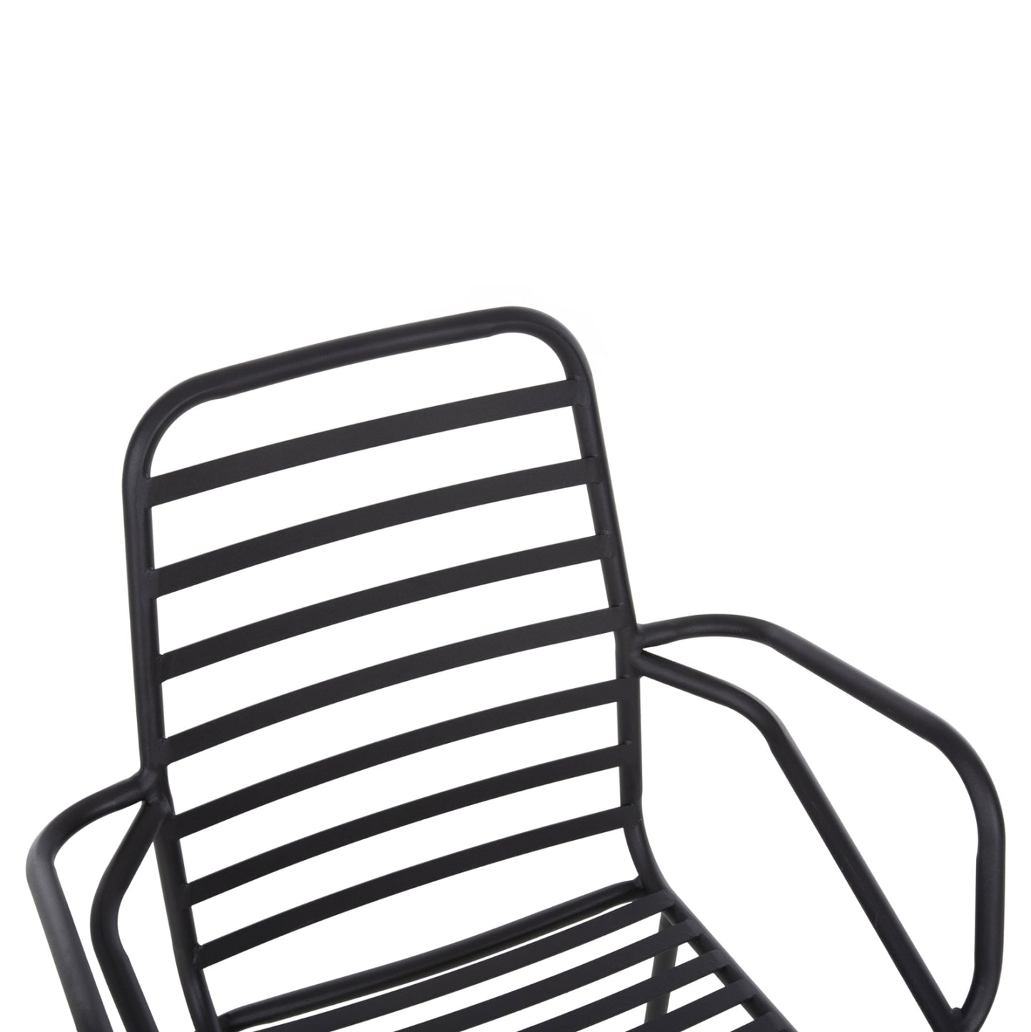ARMCHAIR OUTDOOR FREE HM6045 METALLC BLACK 61x53x87Hcm.