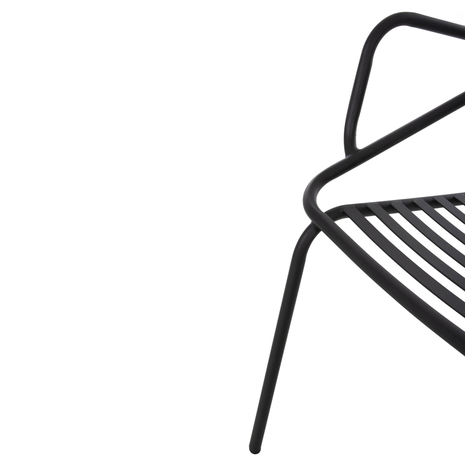 ARMCHAIR OUTDOOR FREE HM6045 METALLC BLACK 61x53x87Hcm.