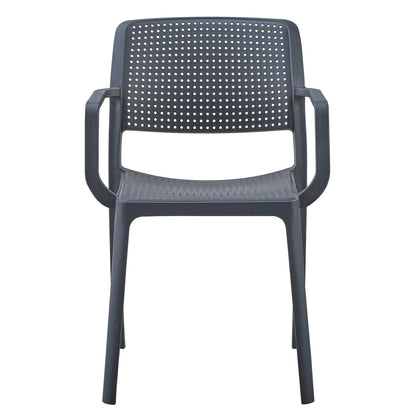 ARMCHAIR OUTDOOR COMFEE HM6102.03 POLYPROPYLENE IN GREY 54x57x83Hcm.