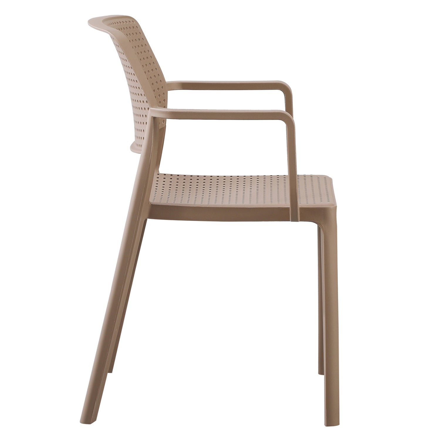 ARMCHAIR OUTDOOR COMFEE HM6102.04 POLYPROPYLENE IN CAPPUCCINO 54x57x83Hcm.