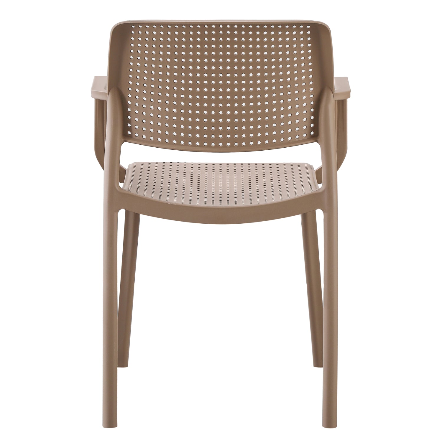 ARMCHAIR OUTDOOR COMFEE HM6102.04 POLYPROPYLENE IN CAPPUCCINO 54x57x83Hcm.