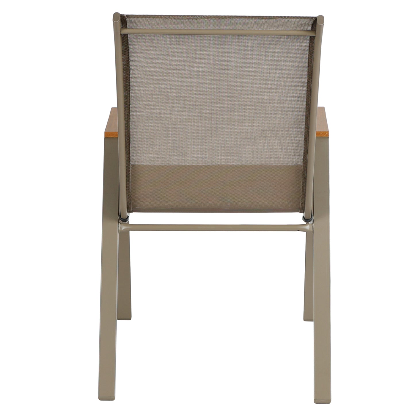 OUTDOOR ARMCHAIR LEONE HM6429.04 METAL FRAME & TEXTILENE IN CHAMPAGNE COLOR 55x68x90Hcm.