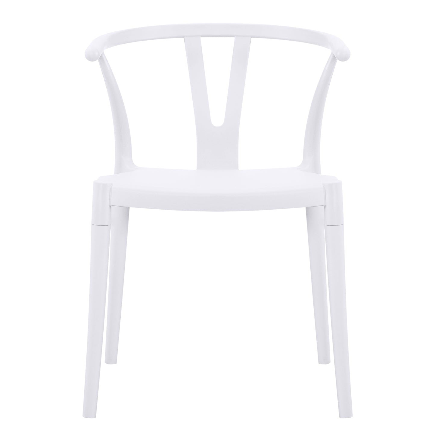 OUTDOOR DINING CHAIR BRAVE HM6625.01 POLPYPROPYLENE IN WHITE 47x42x84.5Hcm