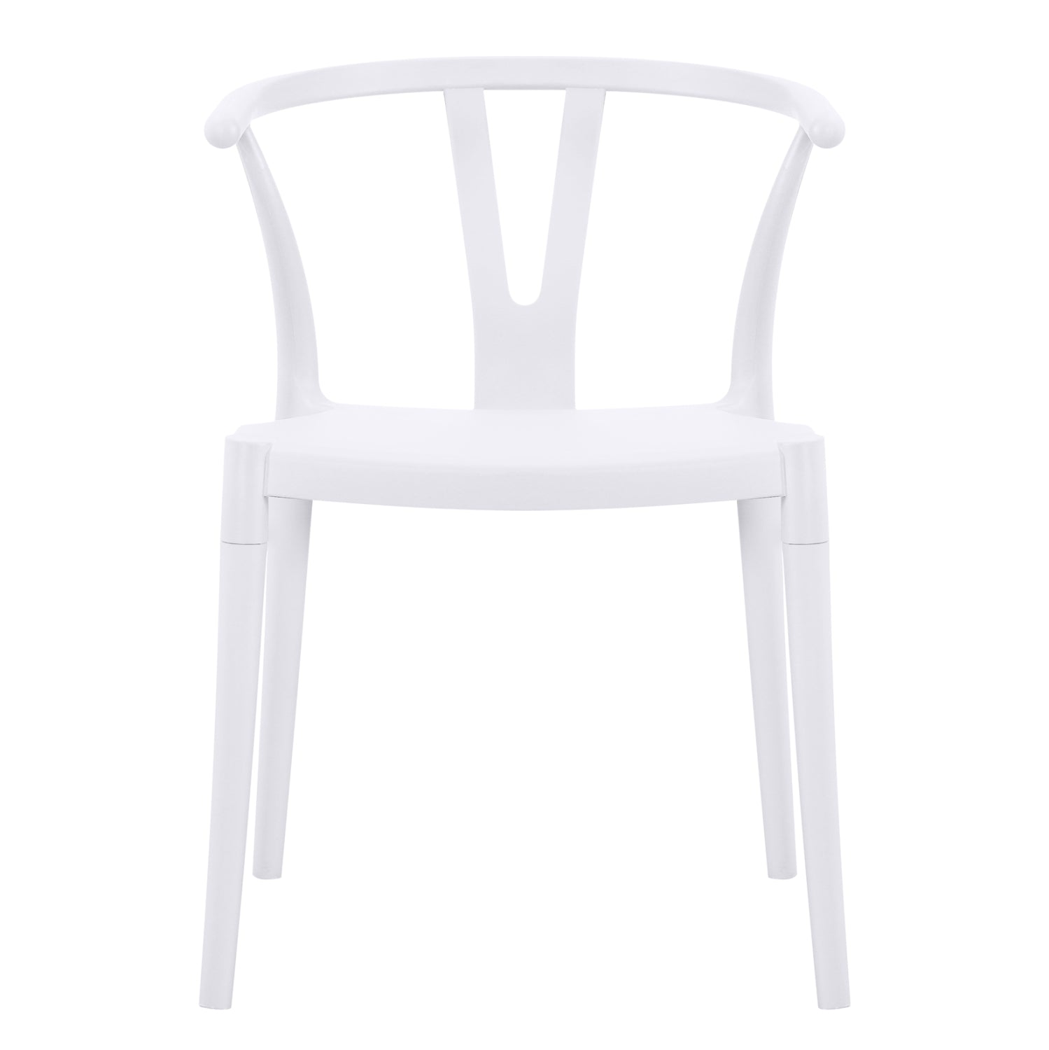 OUTDOOR DINING CHAIR BRAVE HM6625.01 POLPYPROPYLENE IN WHITE 47x42x84.5Hcm