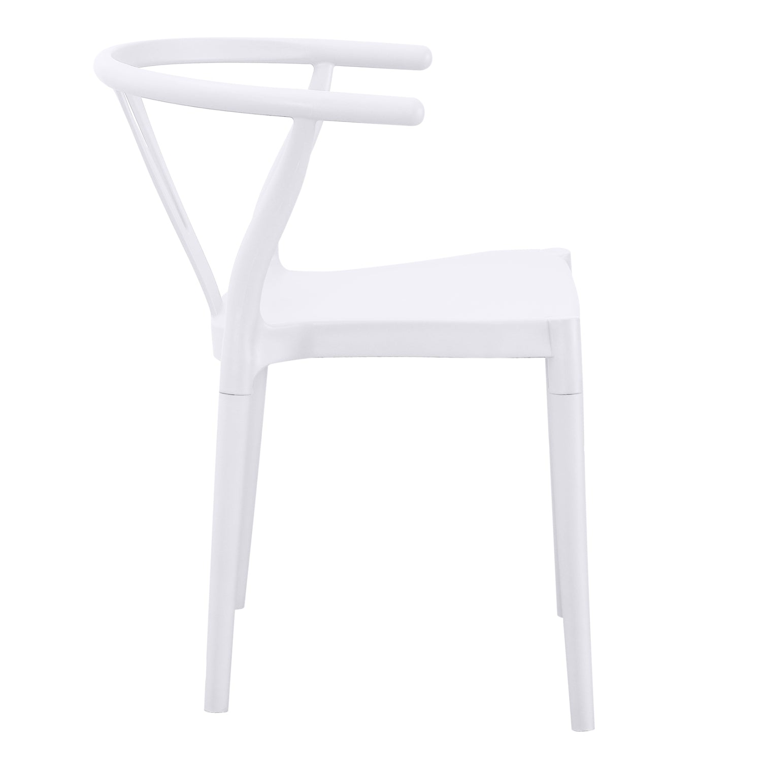 OUTDOOR DINING CHAIR BRAVE HM6625.01 POLPYPROPYLENE IN WHITE 47x42x84.5Hcm