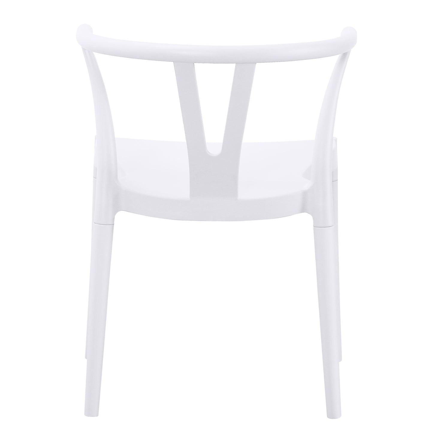 OUTDOOR DINING CHAIR BRAVE HM6625.01 POLPYPROPYLENE IN WHITE 47x42x84.5Hcm