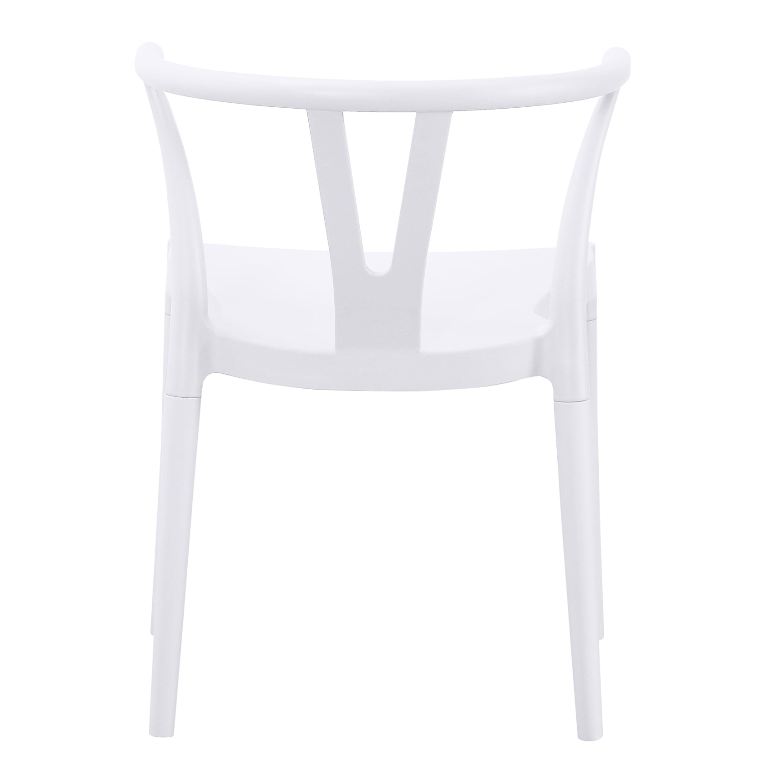 OUTDOOR DINING CHAIR BRAVE HM6625.01 POLPYPROPYLENE IN WHITE 47x42x84.5Hcm