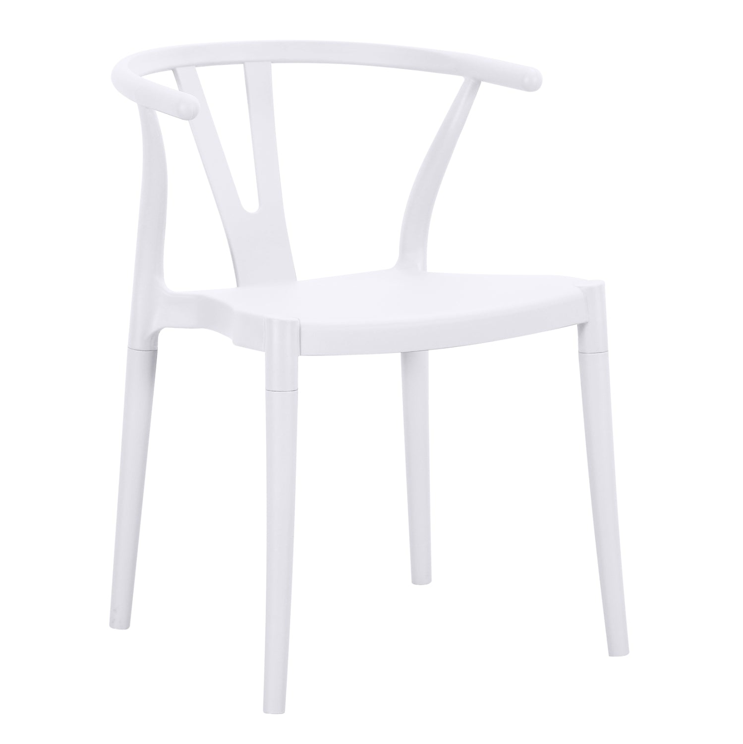 OUTDOOR DINING CHAIR BRAVE HM6625.01 POLPYPROPYLENE IN WHITE 47x42x84.5Hcm