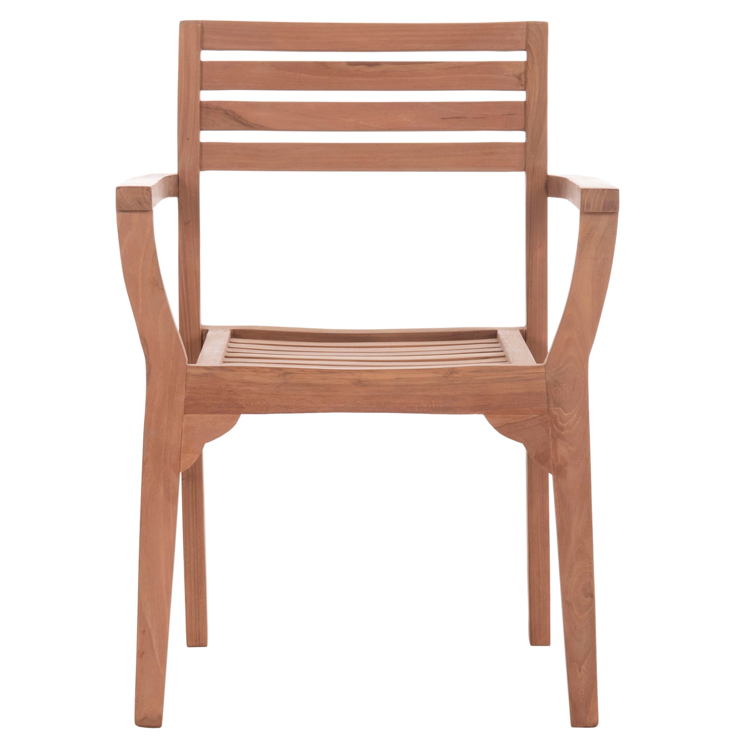 OUTDOOR DINING CHAIR ERMIONI HM18129 TEAK WOOD--NATURAL COLOR 60x59x84Hcm.