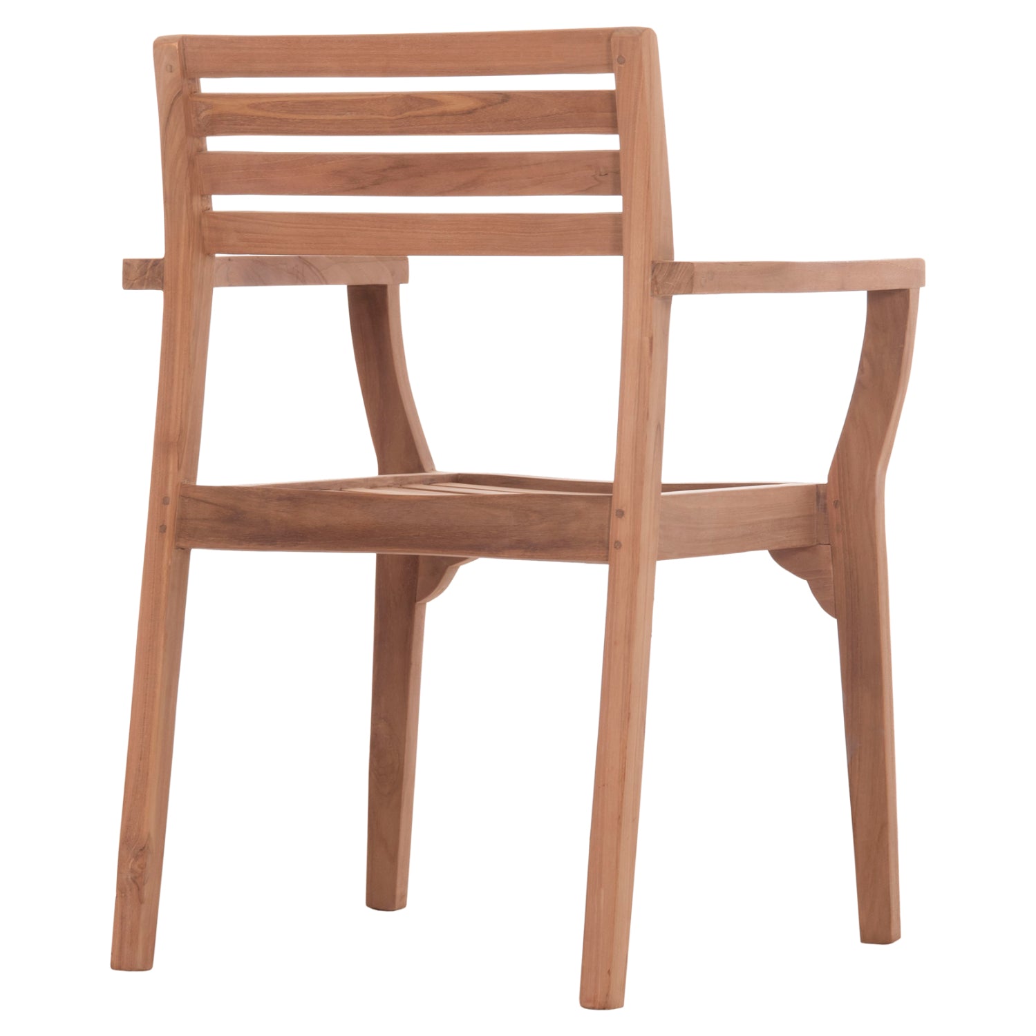 OUTDOOR DINING CHAIR ERMIONI HM18129 TEAK WOOD--NATURAL COLOR 60x59x84Hcm.