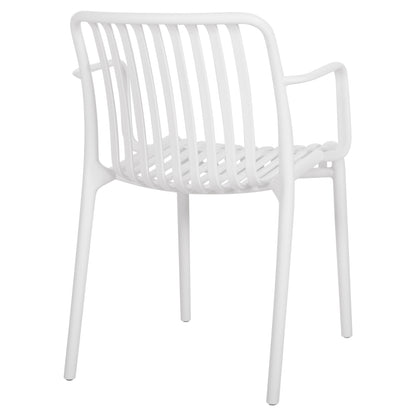ARMCHAIR OUTDOOR CONVEE HM6105.01 POLYPROPYLENE IN WHITE 55x56x79H cm.