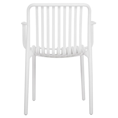 ARMCHAIR OUTDOOR CONVEE HM6105.01 POLYPROPYLENE IN WHITE 55x56x79H cm.