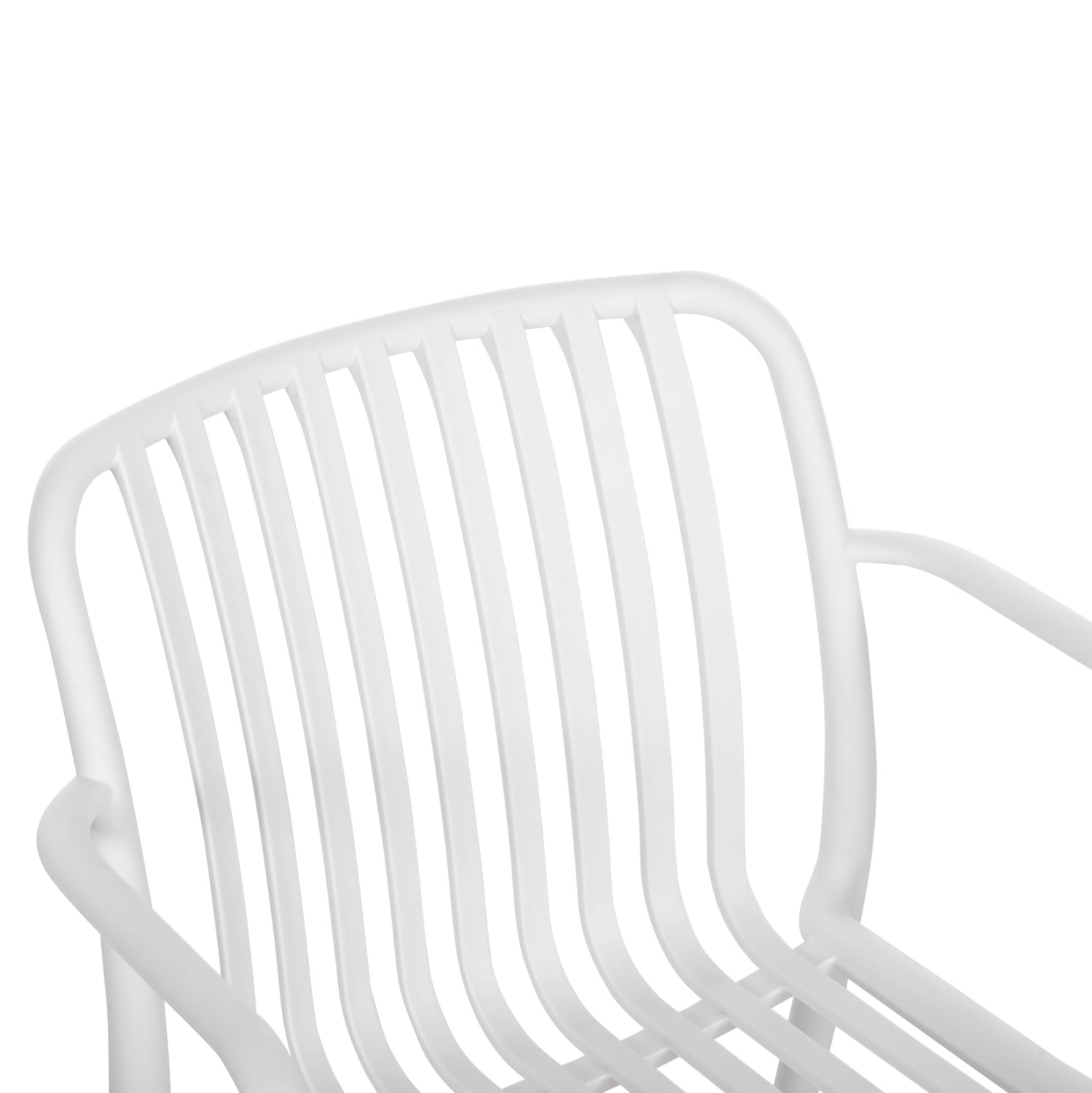 ARMCHAIR OUTDOOR CONVEE HM6105.01 POLYPROPYLENE IN WHITE 55x56x79H cm.