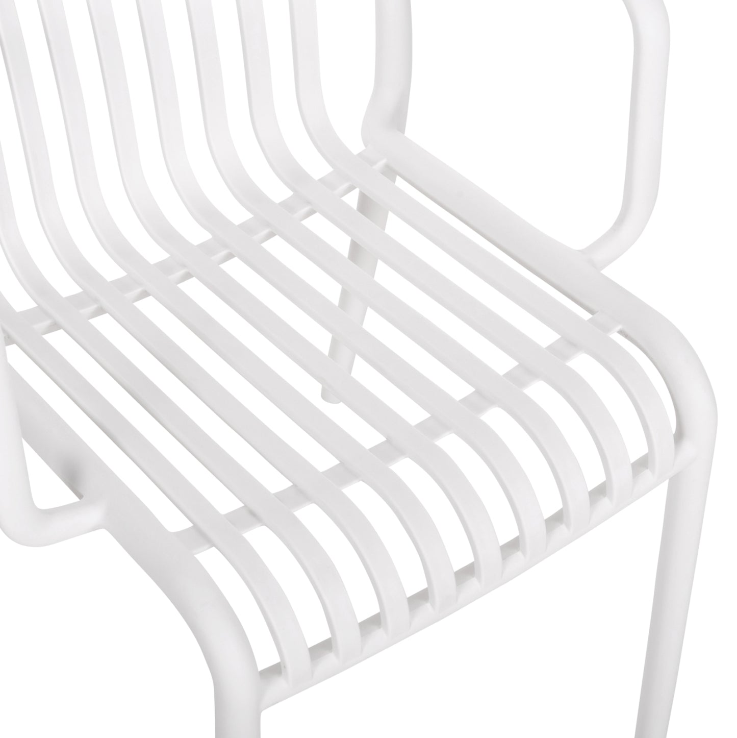 ARMCHAIR OUTDOOR CONVEE HM6105.01 POLYPROPYLENE IN WHITE 55x56x79H cm.