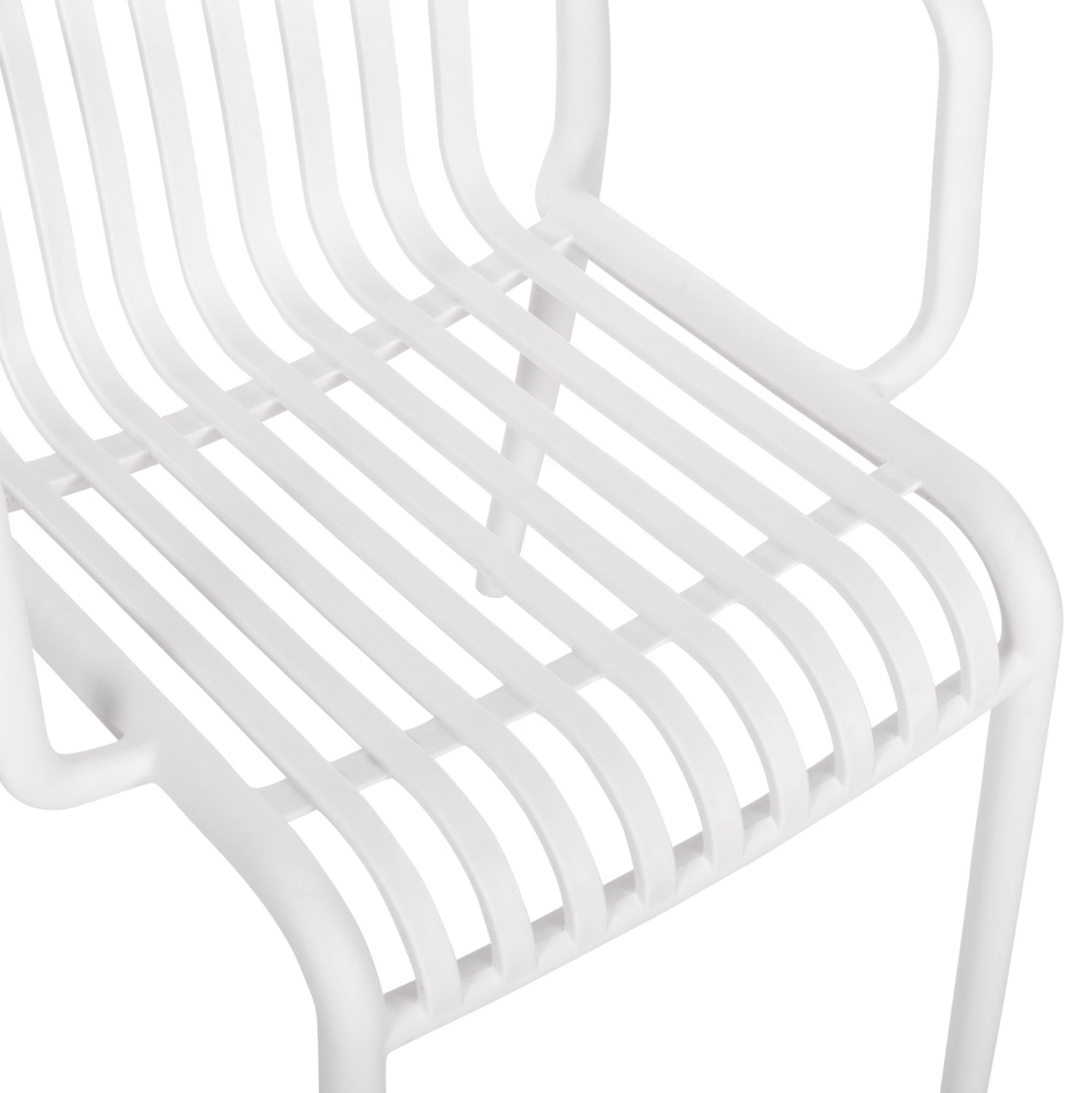 ARMCHAIR OUTDOOR CONVEE HM6105.01 POLYPROPYLENE IN WHITE 55x56x79H cm.