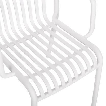 ARMCHAIR OUTDOOR CONVEE HM6105.01 POLYPROPYLENE IN WHITE 55x56x79H cm.