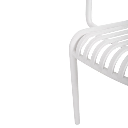 ARMCHAIR OUTDOOR CONVEE HM6105.01 POLYPROPYLENE IN WHITE 55x56x79H cm.