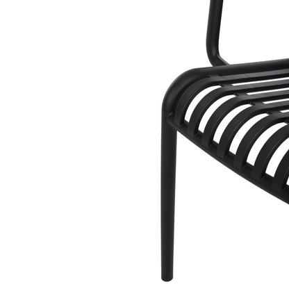 ARMCHAIR OUTDOOR CONVEE HM6105.02 POLYPROPYLENE IN BLACK 55x56x79H cm.