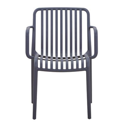 ARMCHAIR OUTDOOR CONVEE HM6105.03 POLYPROPYLENE IN GREY 55x56x79H cm.