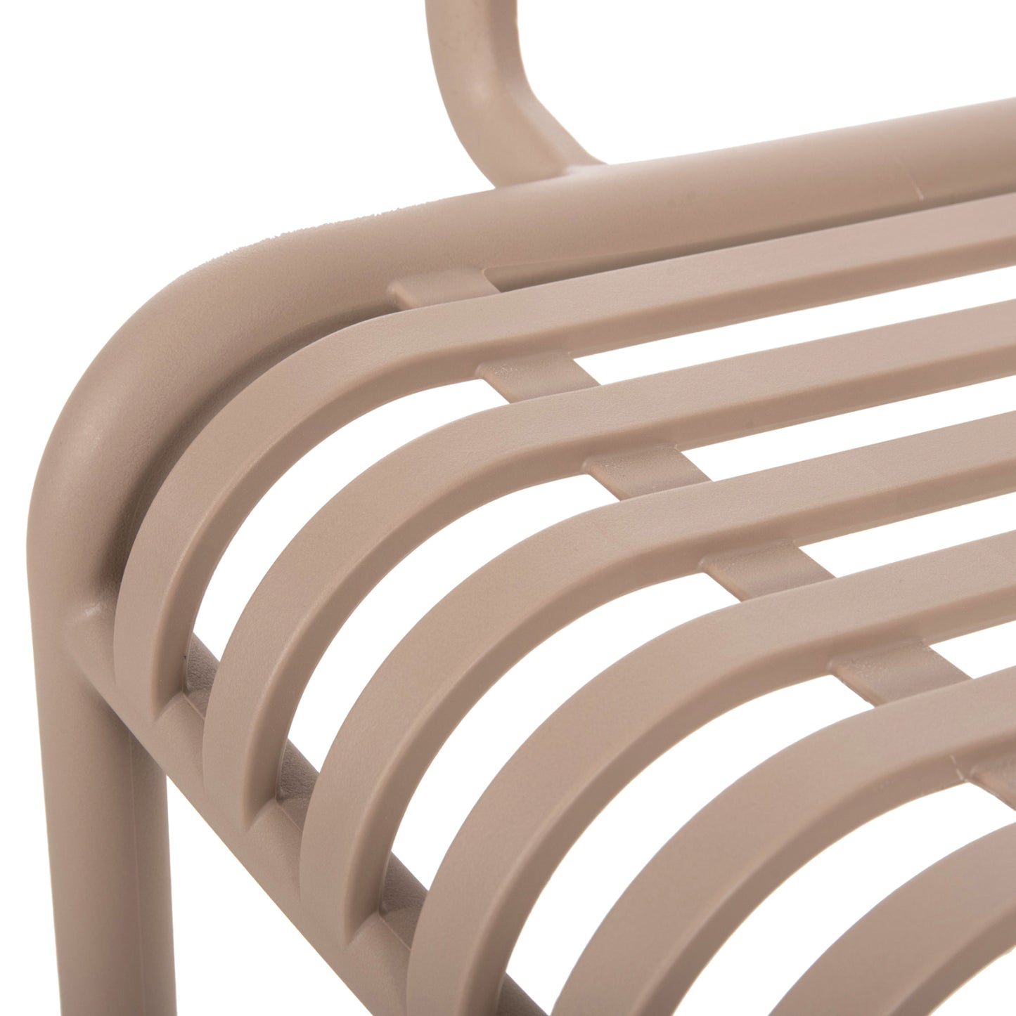 ARMCHAIR OUTDOOR CONVEE HM6105.04 POLYPROPYLENE IN CAPPUCCINO 55x56x79H cm.