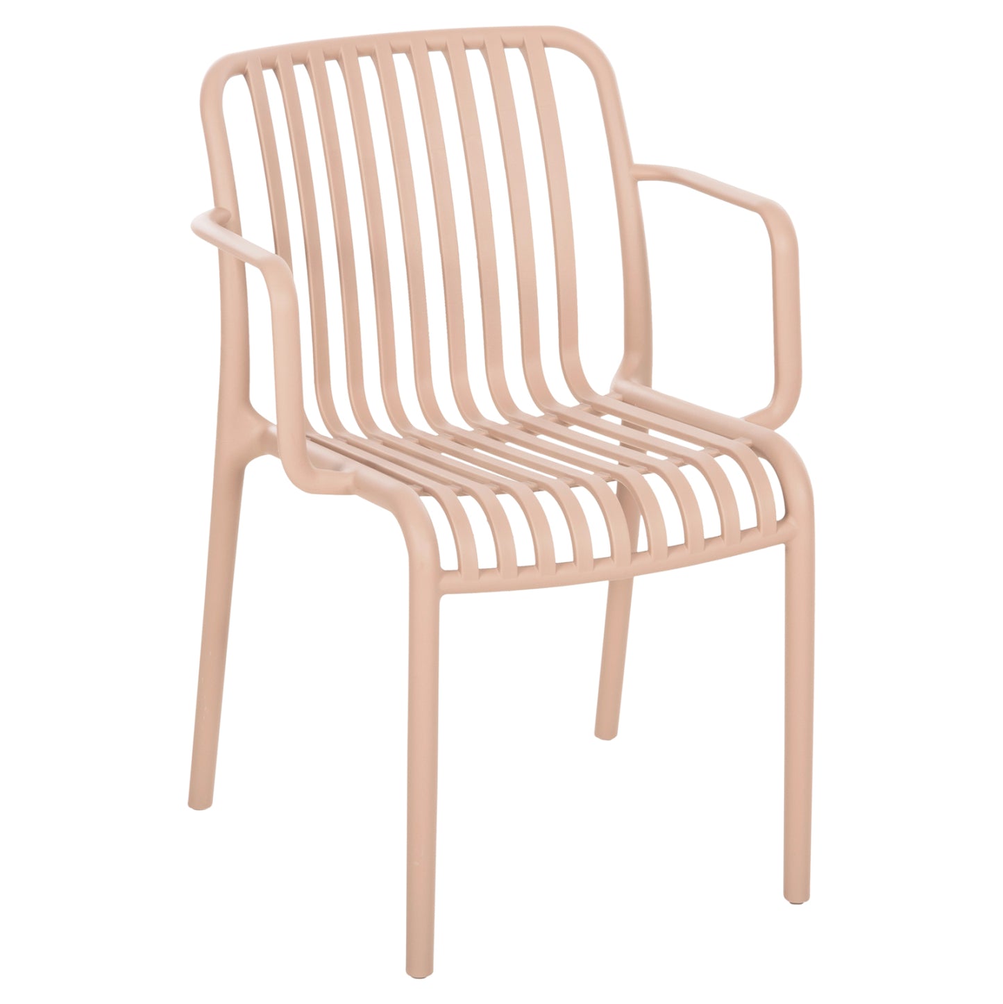 ARMCHAIR OUTDOOR CONVEE HM6105.04 POLYPROPYLENE IN CAPPUCCINO 55x56x79H cm.