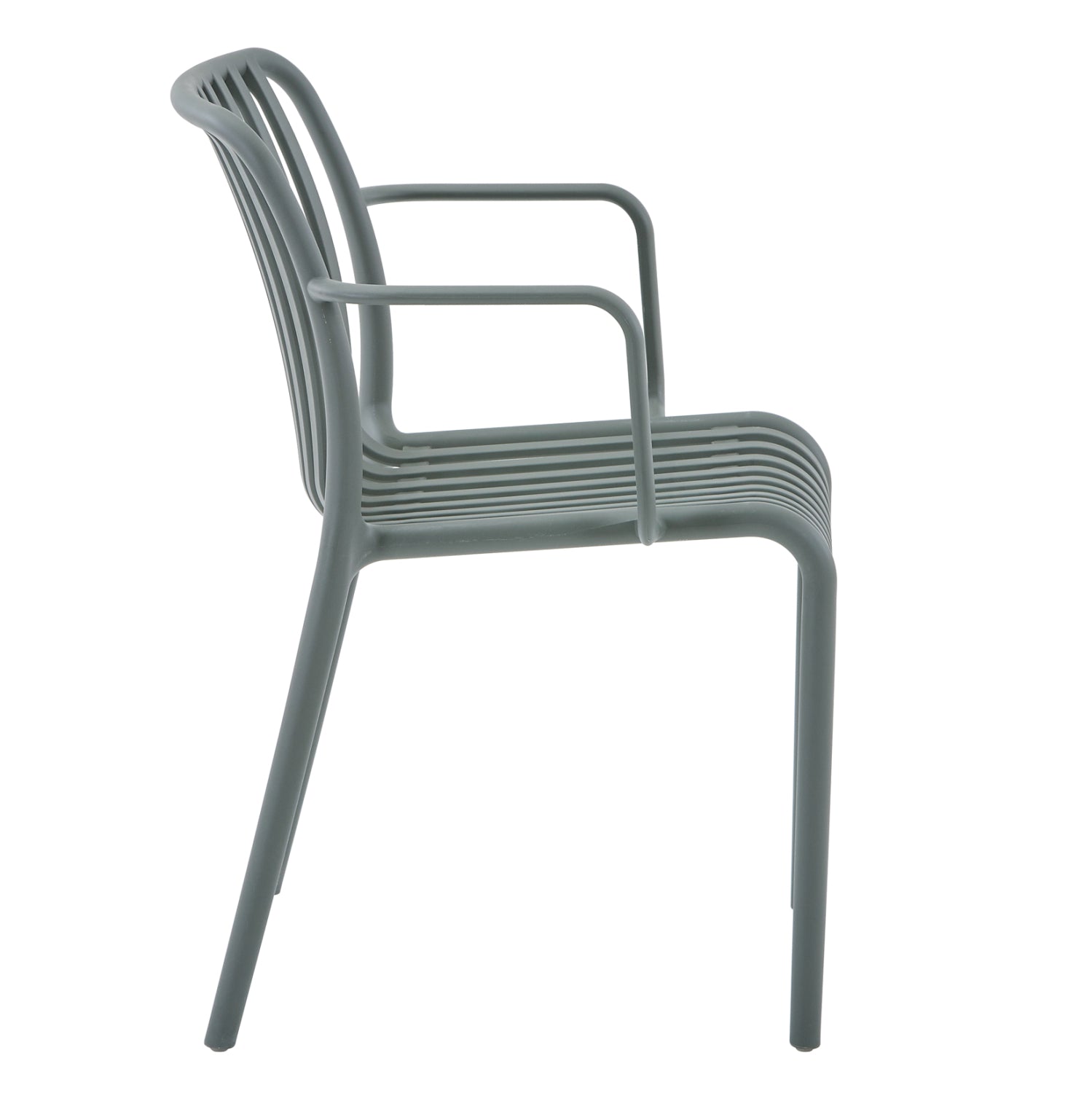 ARMCHAIR OUTDOOR CONVEE HM6105.07 POLYPROPYLENE IN DARK OLIVE 55x56x79H cm.