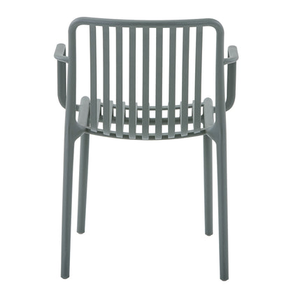 ARMCHAIR OUTDOOR CONVEE HM6105.07 POLYPROPYLENE IN DARK OLIVE 55x56x79H cm.