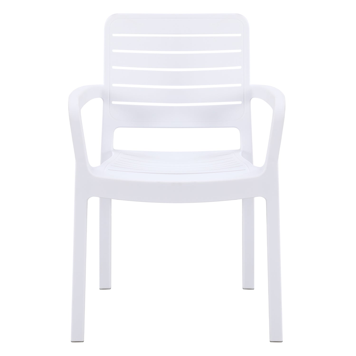 ARMCHAIR OUTDOOR FLAN HM6369.01 POLYPROPYLENE IN WHITE 57x56x82.5H cm.