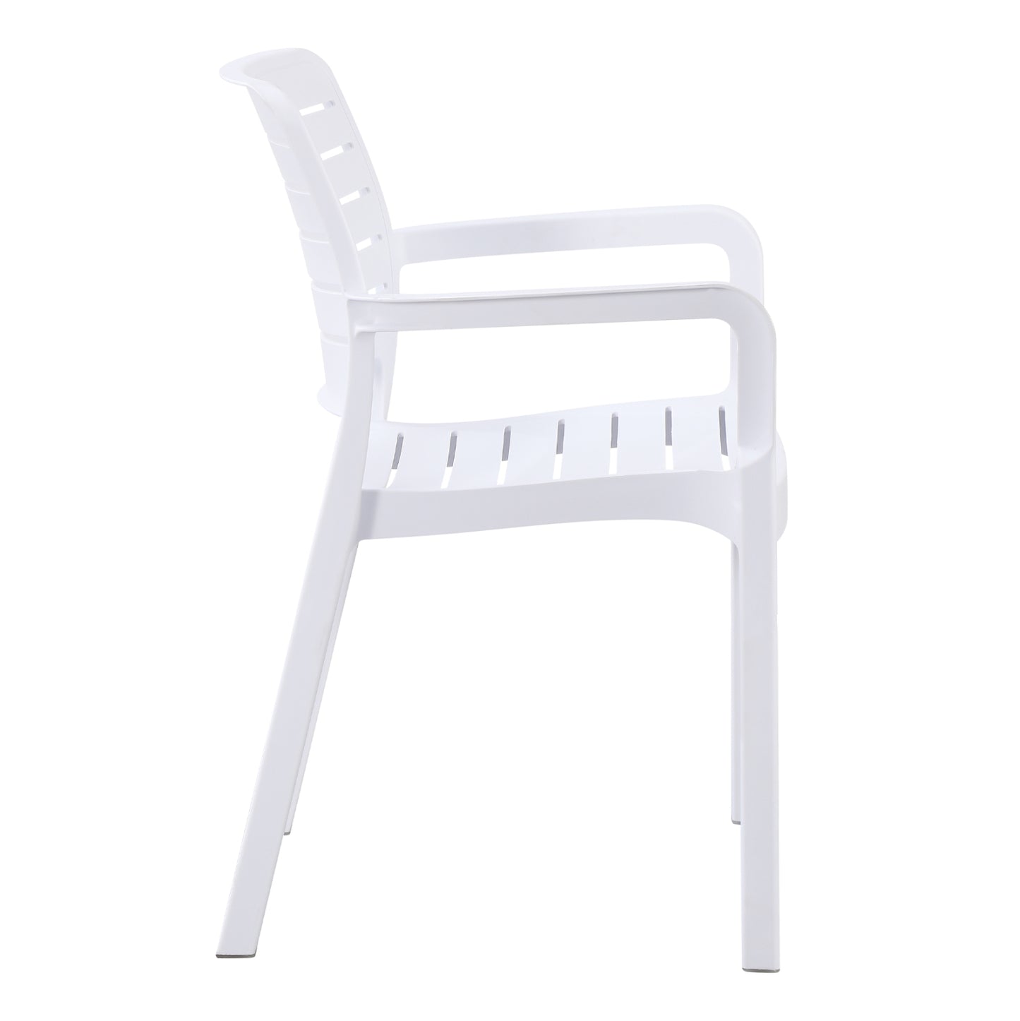 ARMCHAIR OUTDOOR FLAN HM6369.01 POLYPROPYLENE IN WHITE 57x56x82.5H cm.