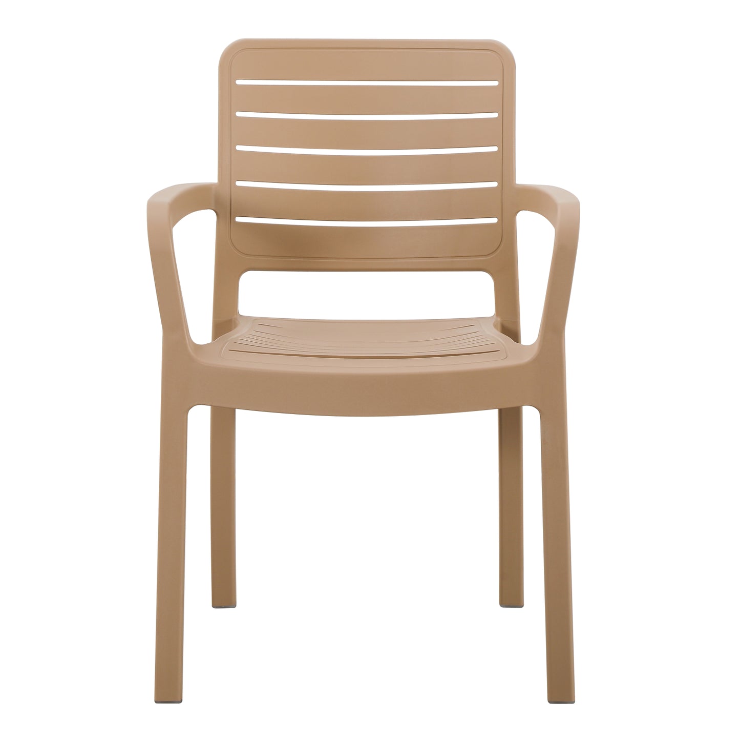 ARMCHAIR OUTDOOR FLAN HM6369.03 POLYPROPYLENE IN CAPPUCCINO 57x56x82.5Hcm.