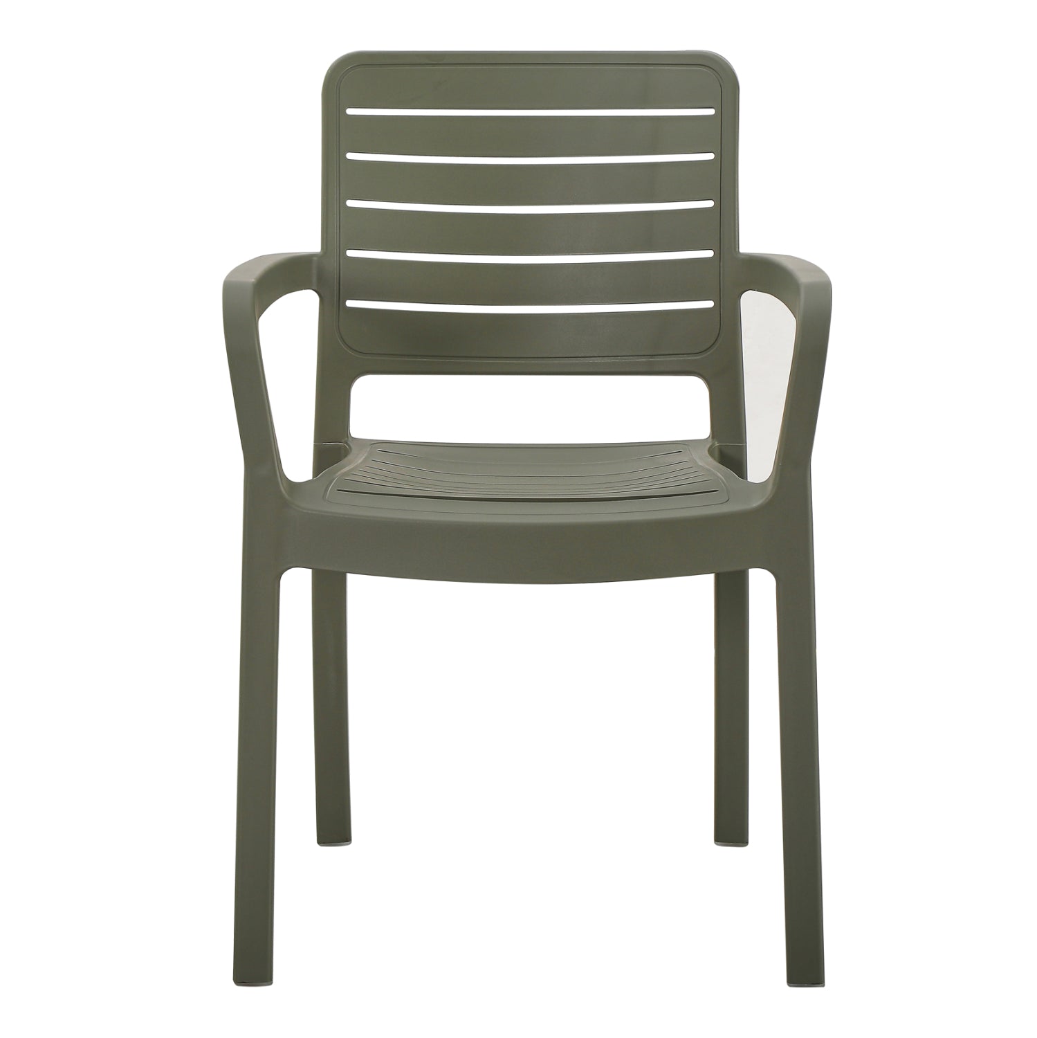 ARMCHAIR OUTDOOR FLAN HM6369.05 POLYPROPYLENE IN DARK OLIVE 57x56x82.5Hcm.
