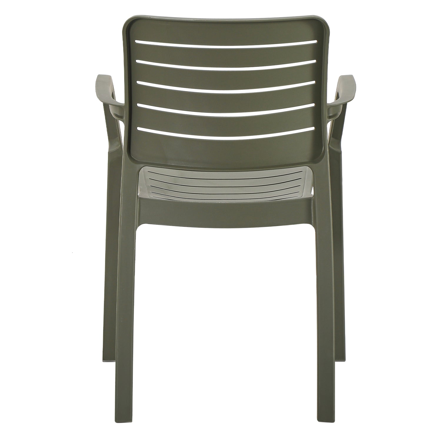 ARMCHAIR OUTDOOR FLAN HM6369.05 POLYPROPYLENE IN DARK OLIVE 57x56x82.5Hcm.