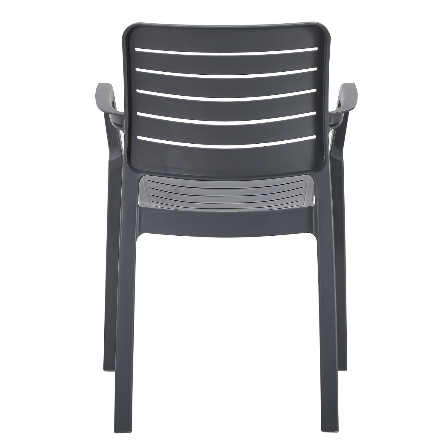 ARMCHAIR OUTDOOR FLAN HM6369.10 POLYPROPYLENE IN GREY 57x56x82.5Hcm.