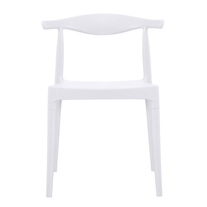 OUTDOOR DINING CHAIR ALOR HM6624.01 POLYPROPYLENE IN WHITE 47x55x74.5Hcm.