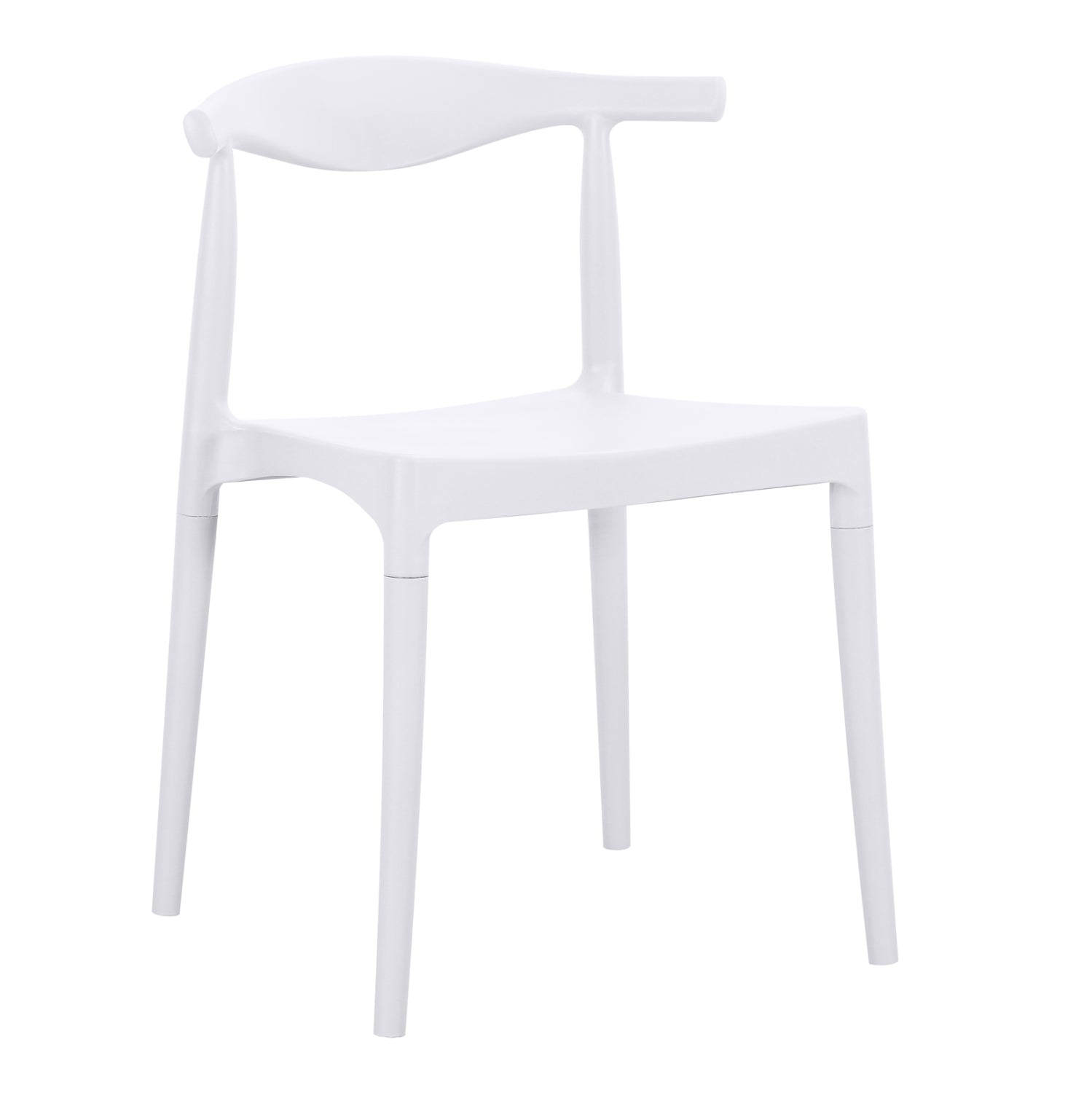 OUTDOOR DINING CHAIR ALOR HM6624.01 POLYPROPYLENE IN WHITE 47x55x74.5Hcm.