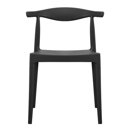 OUTDOOR DINING CHAIR ALOR HM6624.02 POLYPROPYLENE IN BLACK 47x55x74.5Hcm.