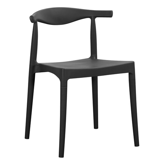 OUTDOOR DINING CHAIR ALOR HM6624.02 POLYPROPYLENE IN BLACK 47x55x74.5Hcm.
