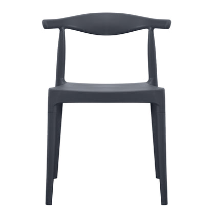 OUTDOOR DINING CHAIR ALOR HM6624.03 POLYPROPYLENE IN GREY 47x55x74.5Hcm.