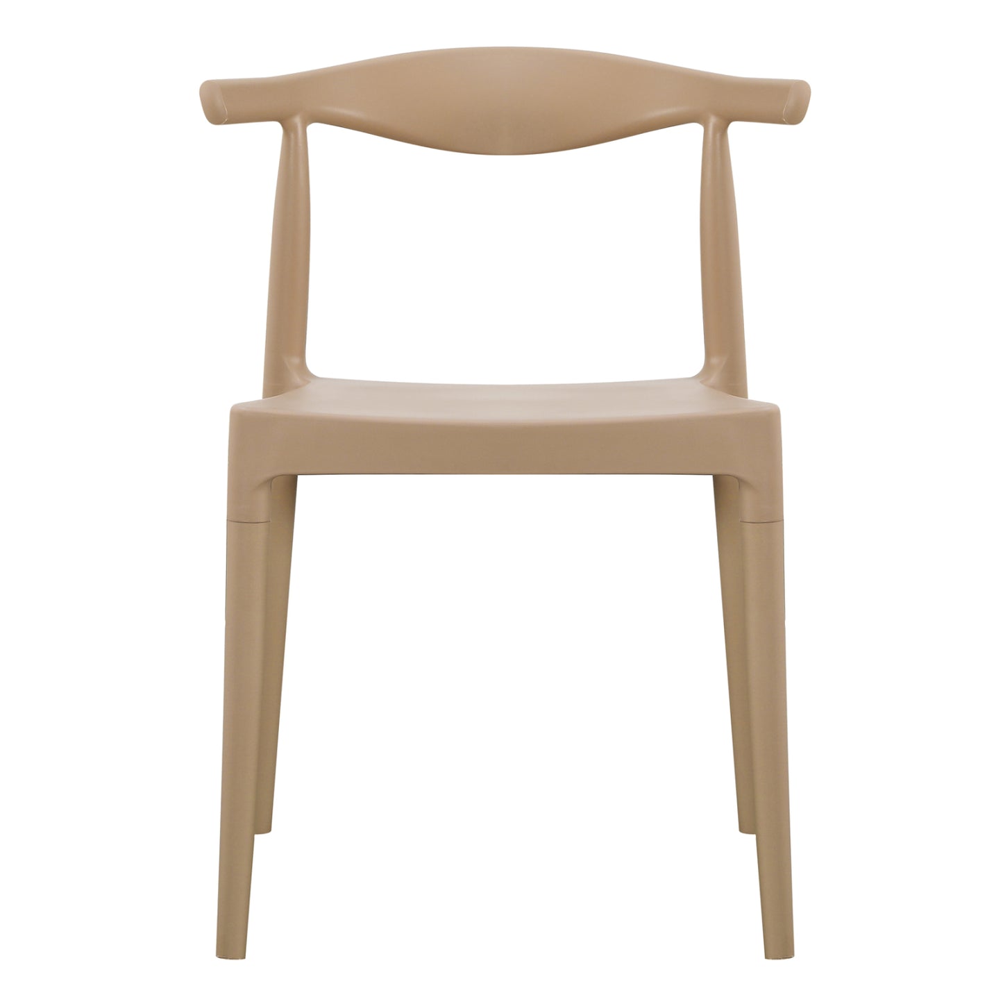 OUTDOOR DINING CHAIR ALOR HM6624.04 POLYPROPYLENE IN CAPPUCCINO 47x55x74.5Hcm.