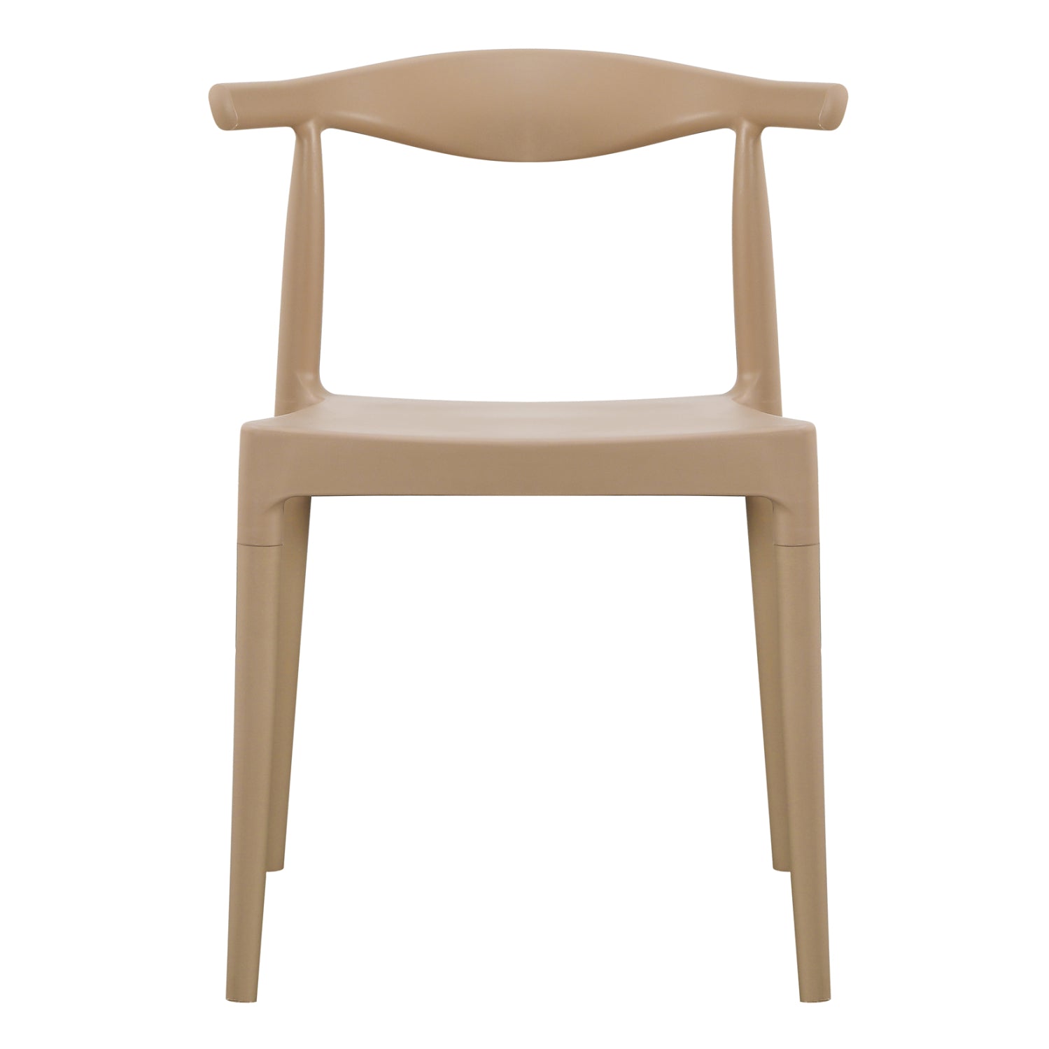 OUTDOOR DINING CHAIR ALOR HM6624.04 POLYPROPYLENE IN CAPPUCCINO 47x55x74.5Hcm.