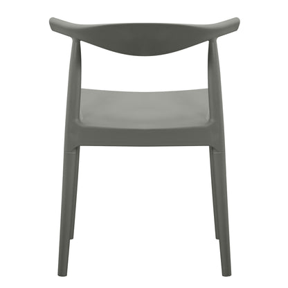 OUTDOOR DINING CHAIR ALOR HM6624.05 POLYPROPYLENE IN OLIVE GREEN 47x55x74.5Hcm.