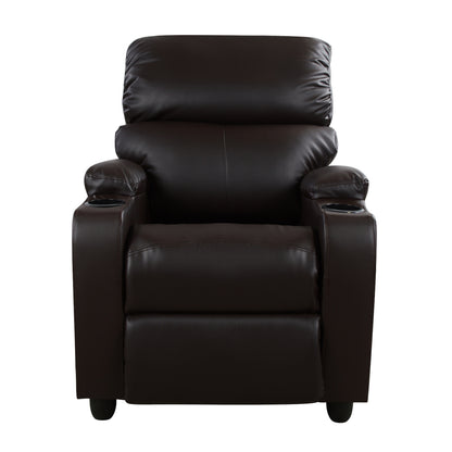 Armchair Relax with footrest mechanism HM0122 PU Brown 80x95x103 cm