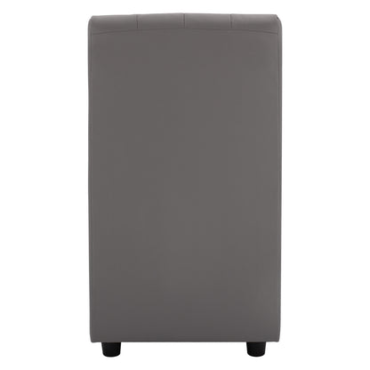Armchair Landon HM3162.10, Grey PU, 51x66x93 cm.