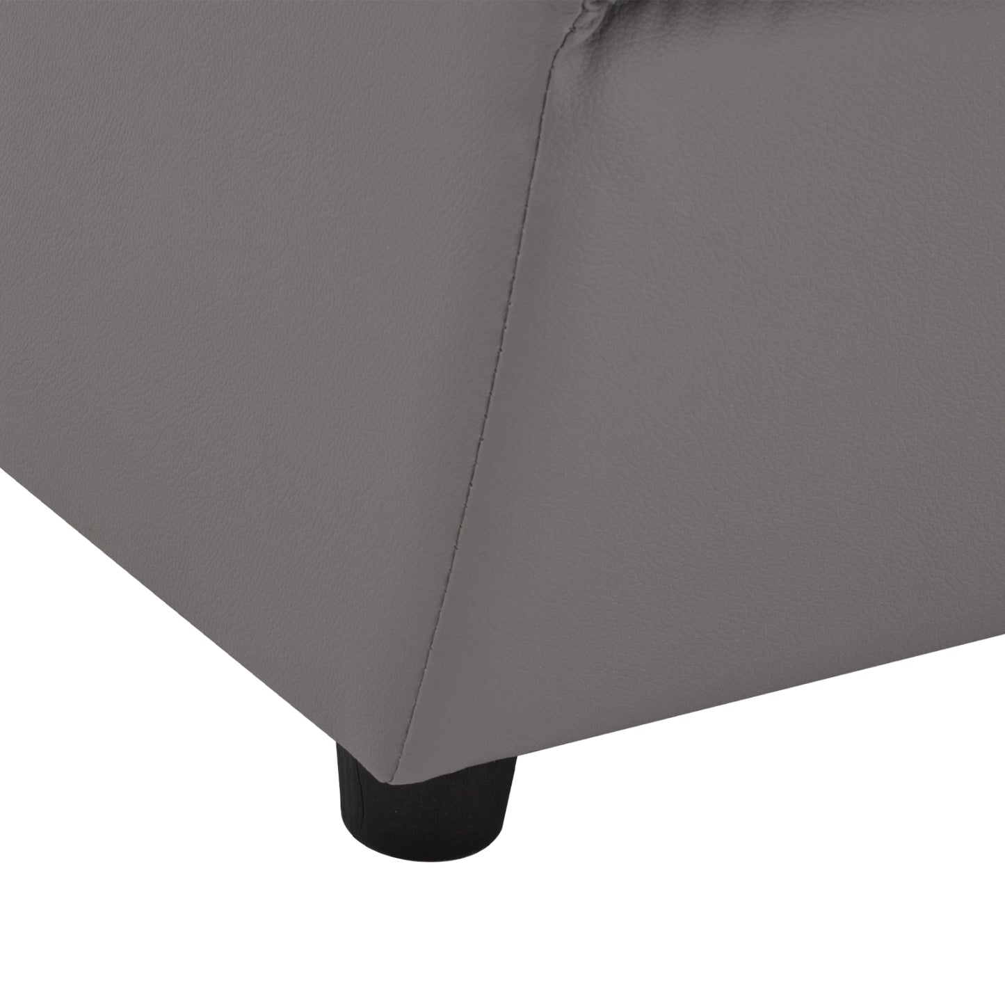 Armchair Landon HM3162.10, Grey PU, 51x66x93 cm.