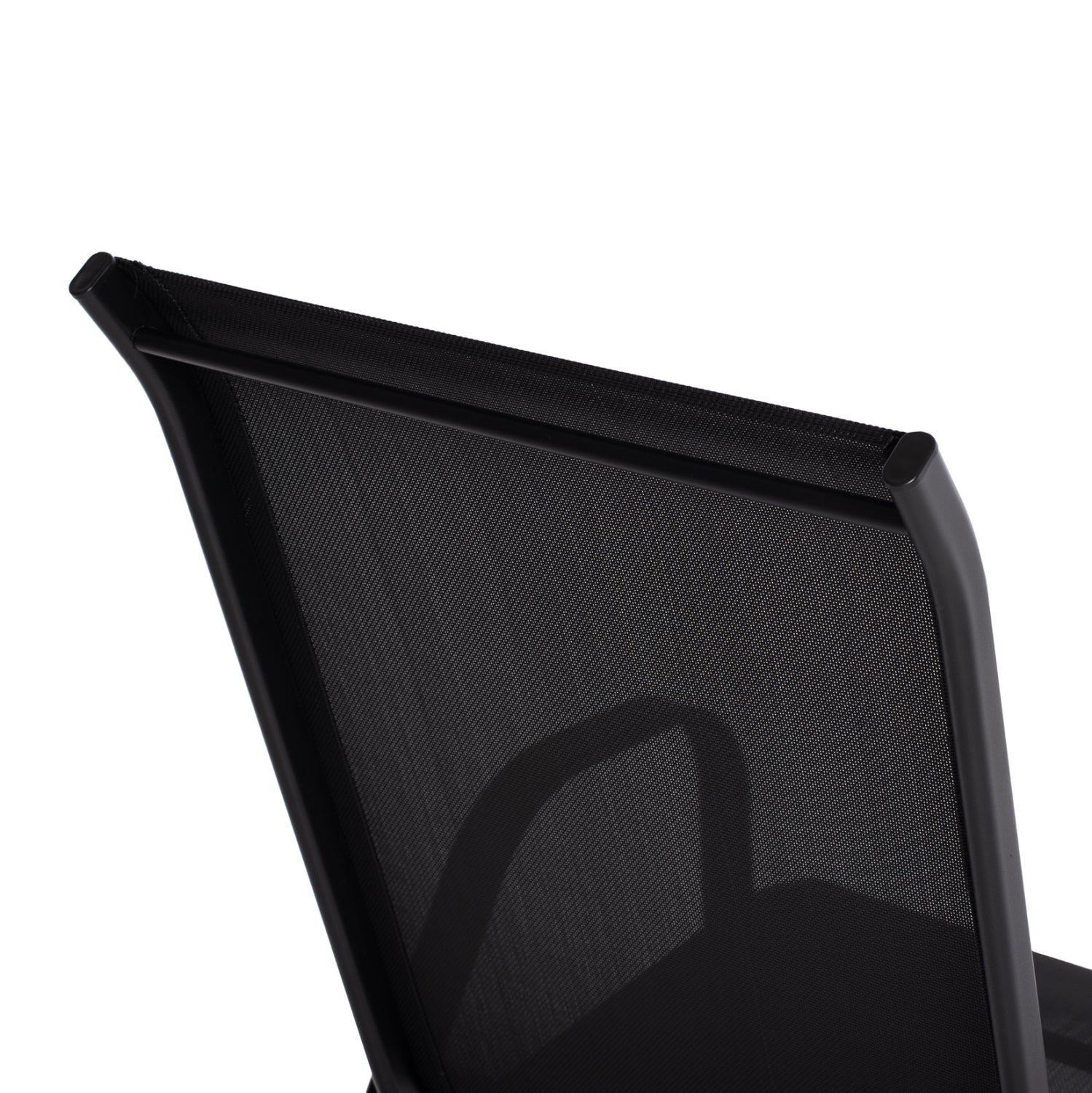 OUTDOOR ARMCHAIR LEON HM5000.03 BLACK METAL-BLACK TEXTILENE 55x77x95Hcm.