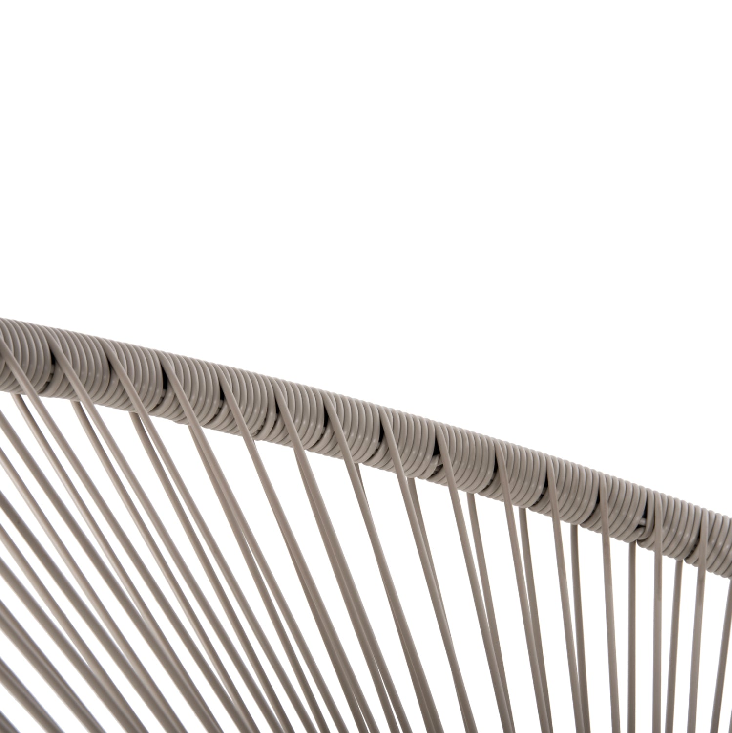 ARMCHAIR OUTDOOR NEST-TYPE ACAPULCO HM5872.03 BLACK METAL-SYNTHETIC RATTAN IN ECRU 71x72x80Hcm.