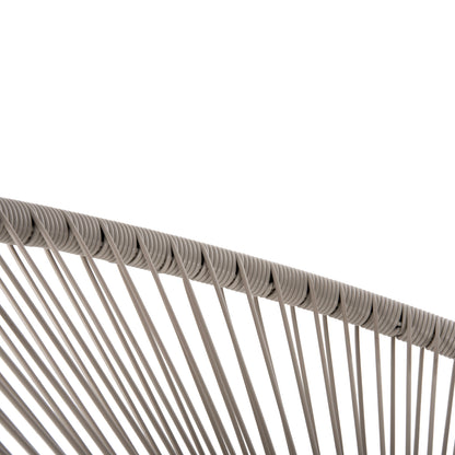 ARMCHAIR OUTDOOR NEST-TYPE ACAPULCO HM5872.03 BLACK METAL-SYNTHETIC RATTAN IN ECRU 71x72x80Hcm.
