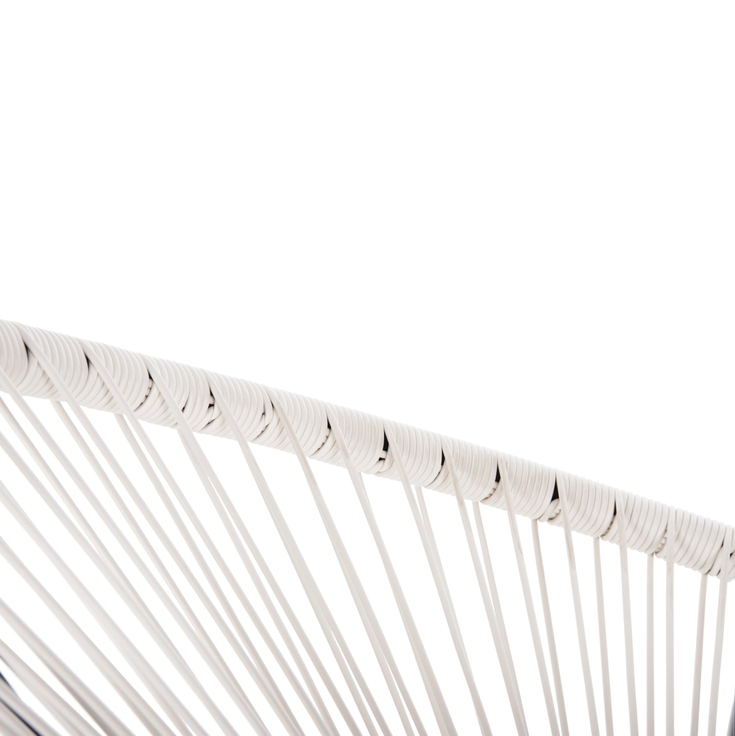 ARMCHAIR OUTDOOR NEST-TYPE ACAPULCO HM5872.12 BLACK METAL-SYNTHETIC RATTAN IN WHITE 71x72x80Hcm.