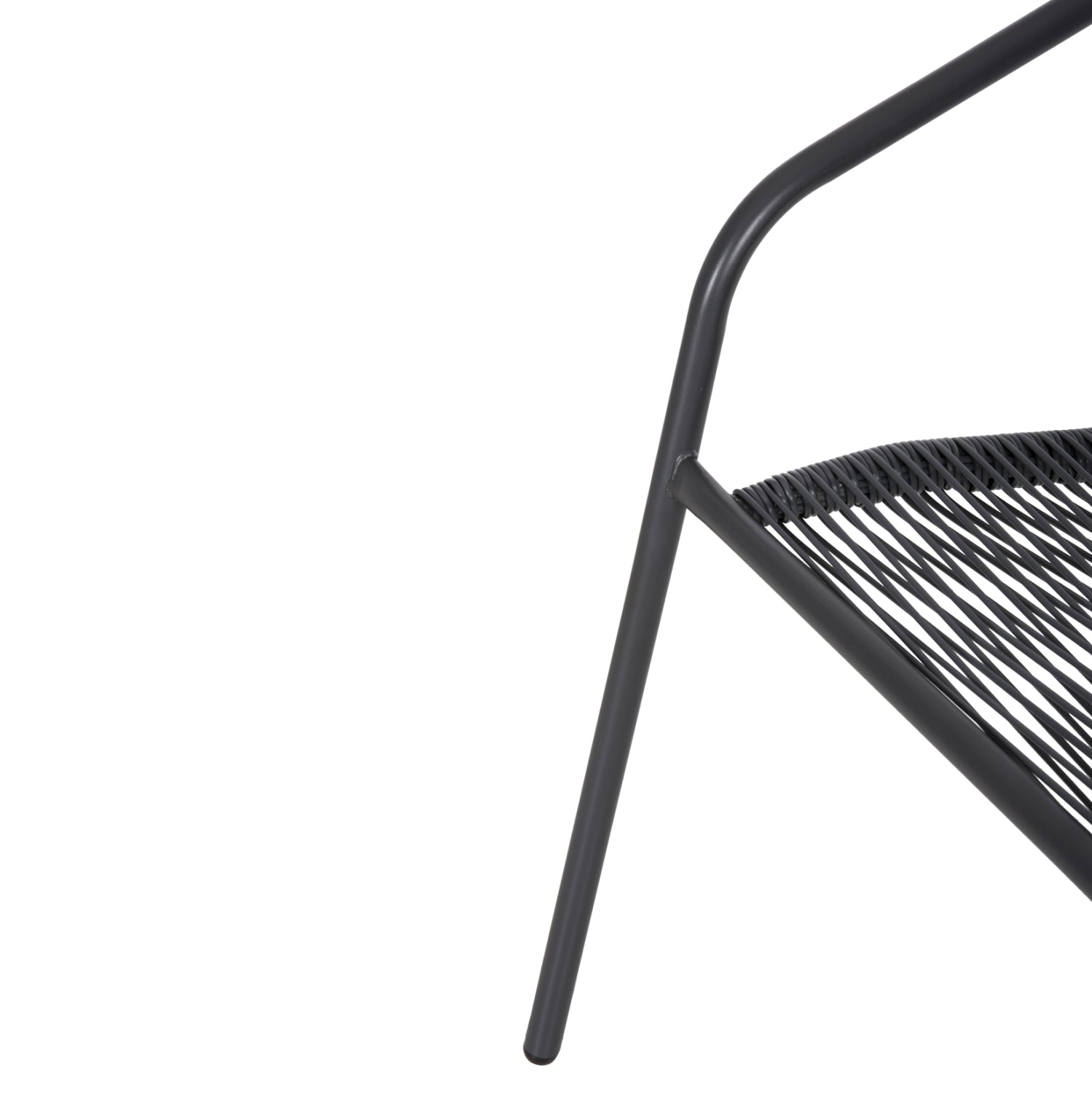 ARMCHAIR SWIFTER HM5969.01 METAL IN GREY-SYNTHETIC RATTAN IN GREY 54x61x75Hcm.
