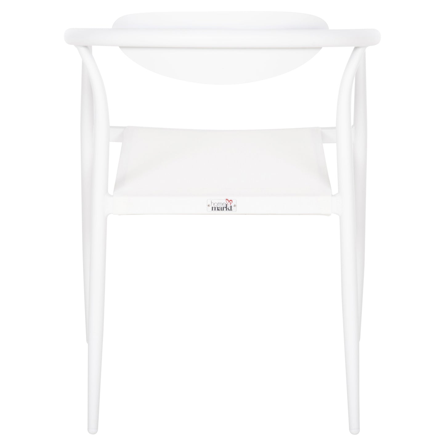 ARMCHAIR SERLY HM6052.01 WHITE ALUMINUM-WHITE TEXTILENE 56x61x74,5Hcm.
